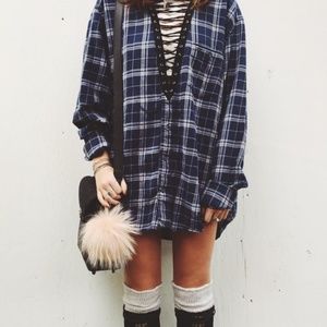 LF Lace Up Flannel